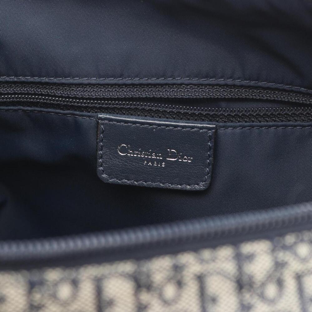 CHRISTIAN DIOR Cream Canvas Trotter Shoulder Bag - Picture 4 of 7